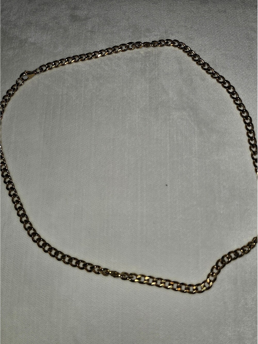 Gold Tone Chain Necklace 20 Inches
